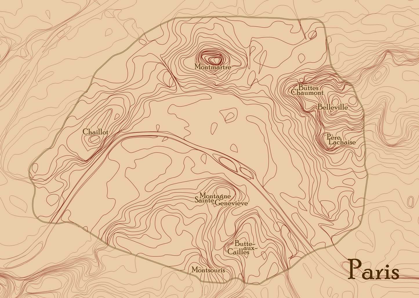 Les collines de Paris – Puzzle 99 pièces