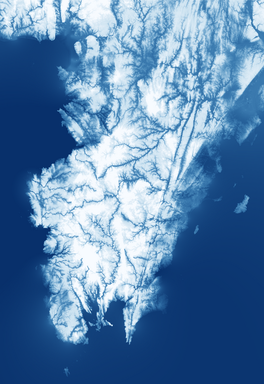Bretagne, bleu cyanotype – Puzzle 1000 pièces