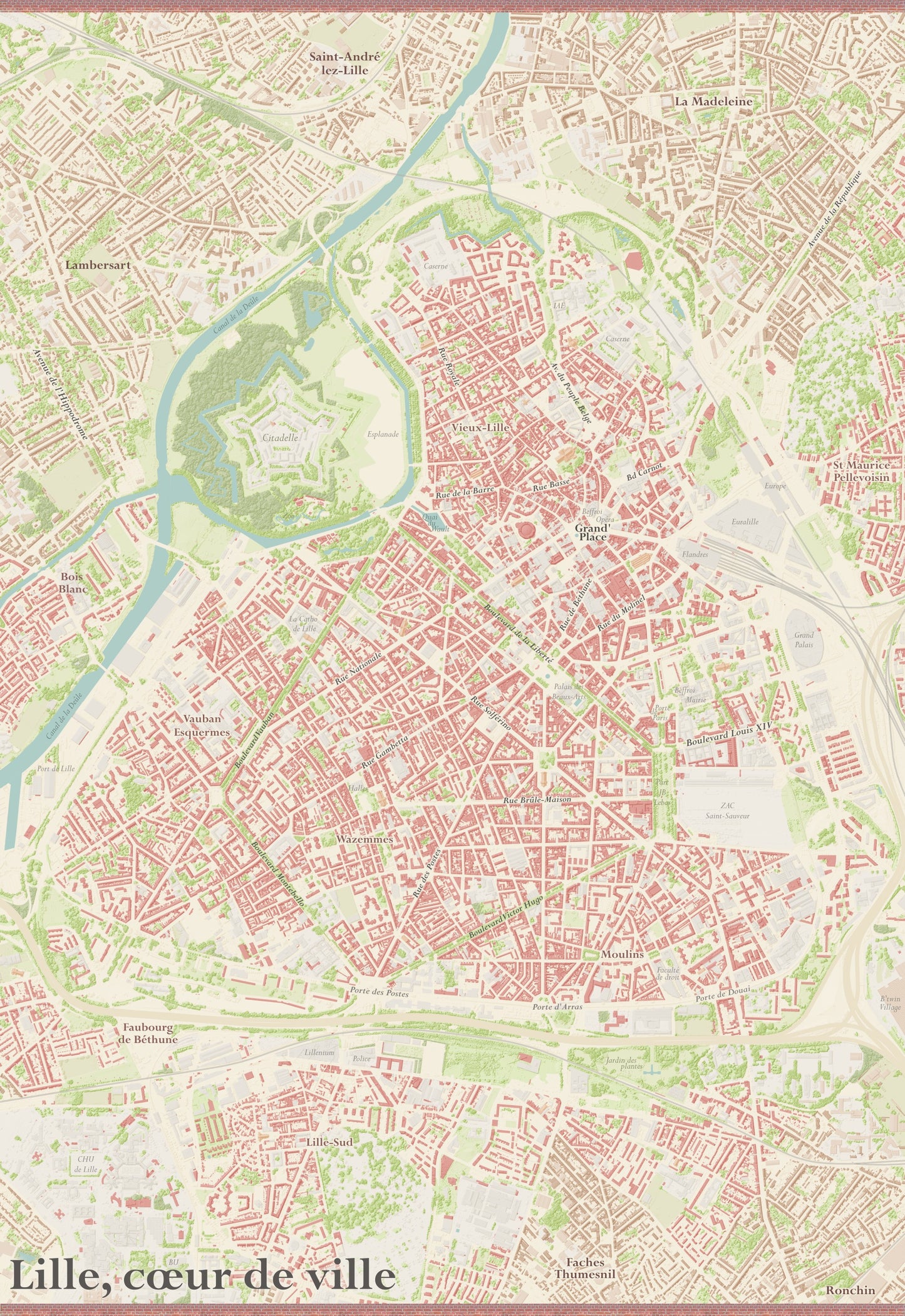 Lille, cœur de ville – Puzzle 1000 pièces
