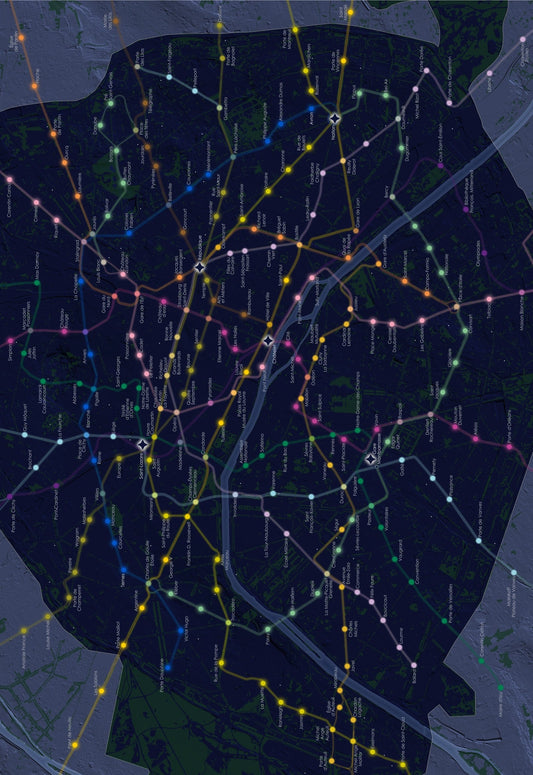 Constellations, Métro de Paris – Puzzle 1000 pièces