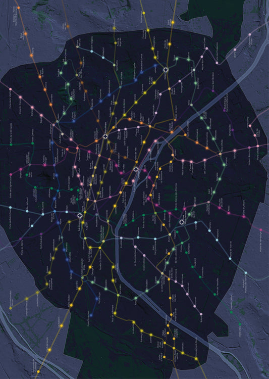 Constellations, Métro de Paris – Puzzle 1000 pièces